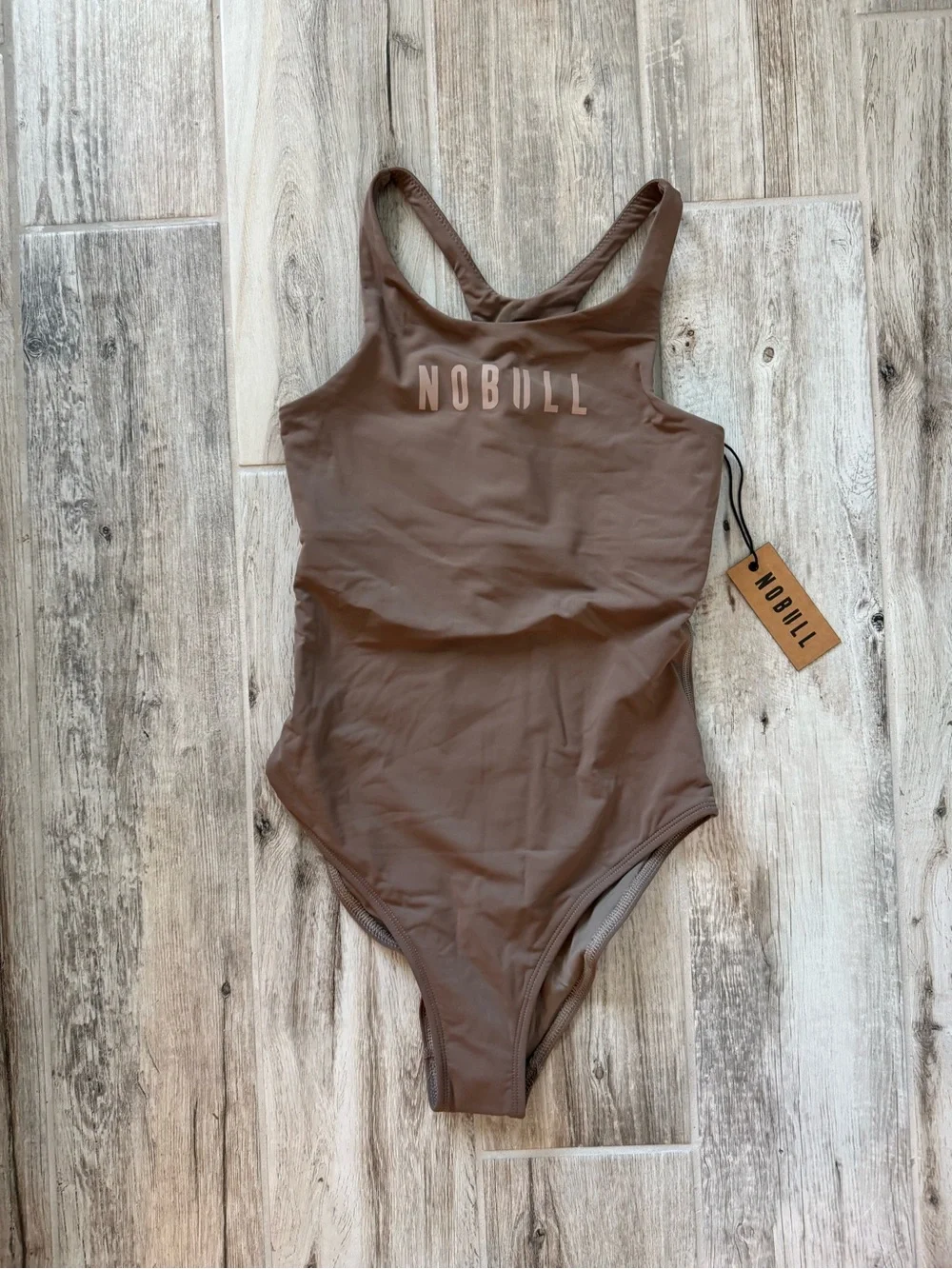 Nobull Dark Fallen Rock One Piece Swimsuit NWT Size Small